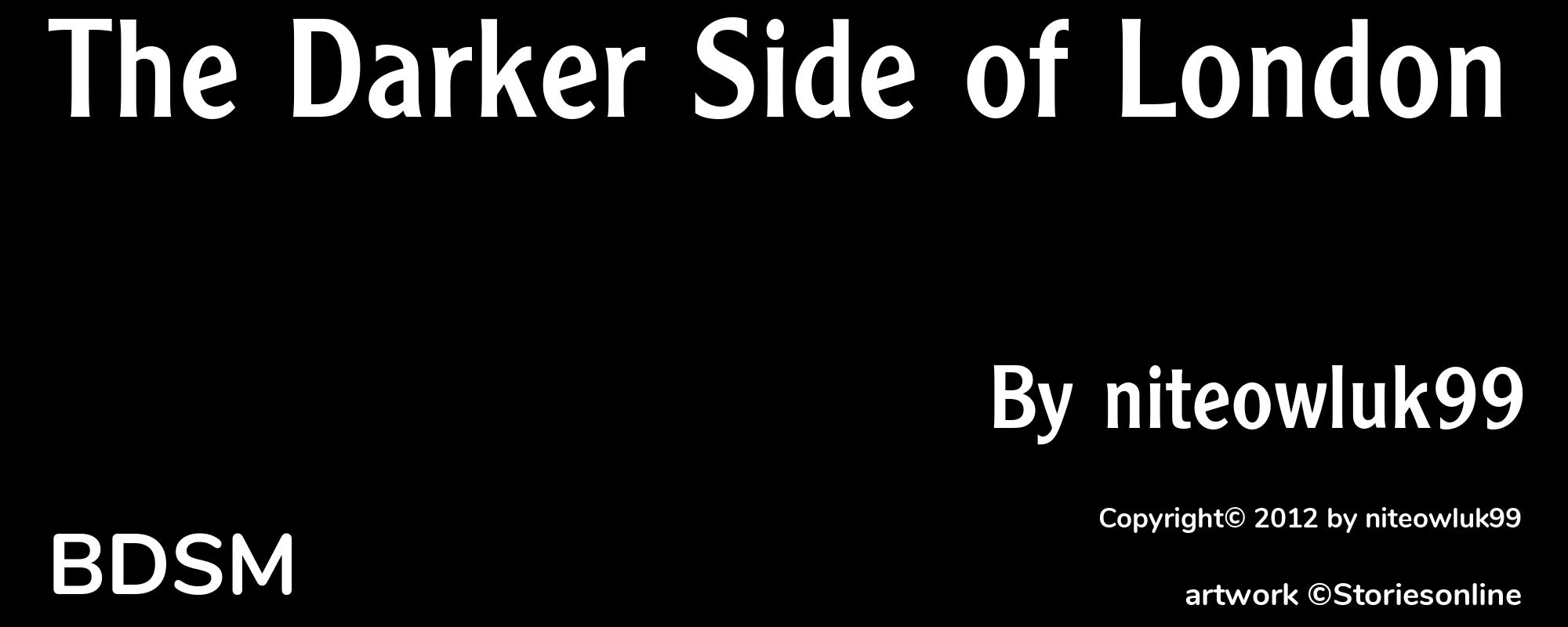 The Darker Side of London - Cover