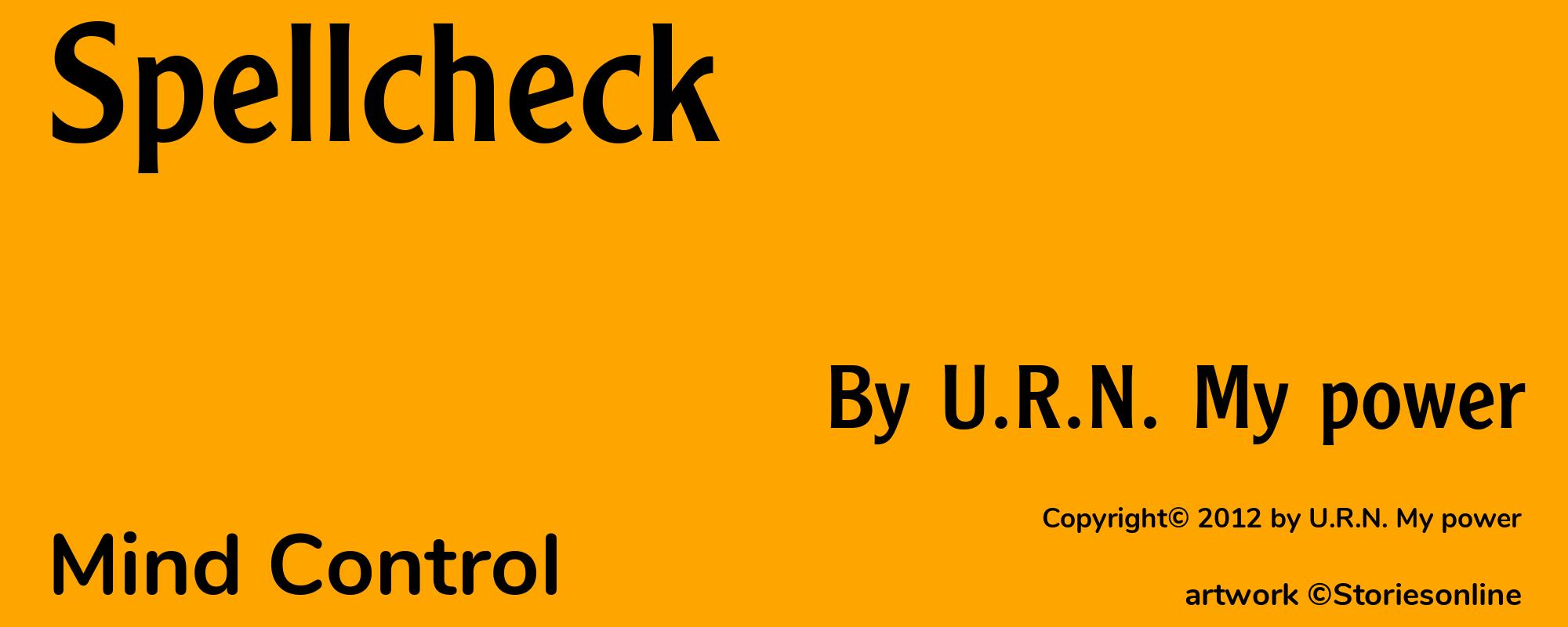 Spellcheck - Cover