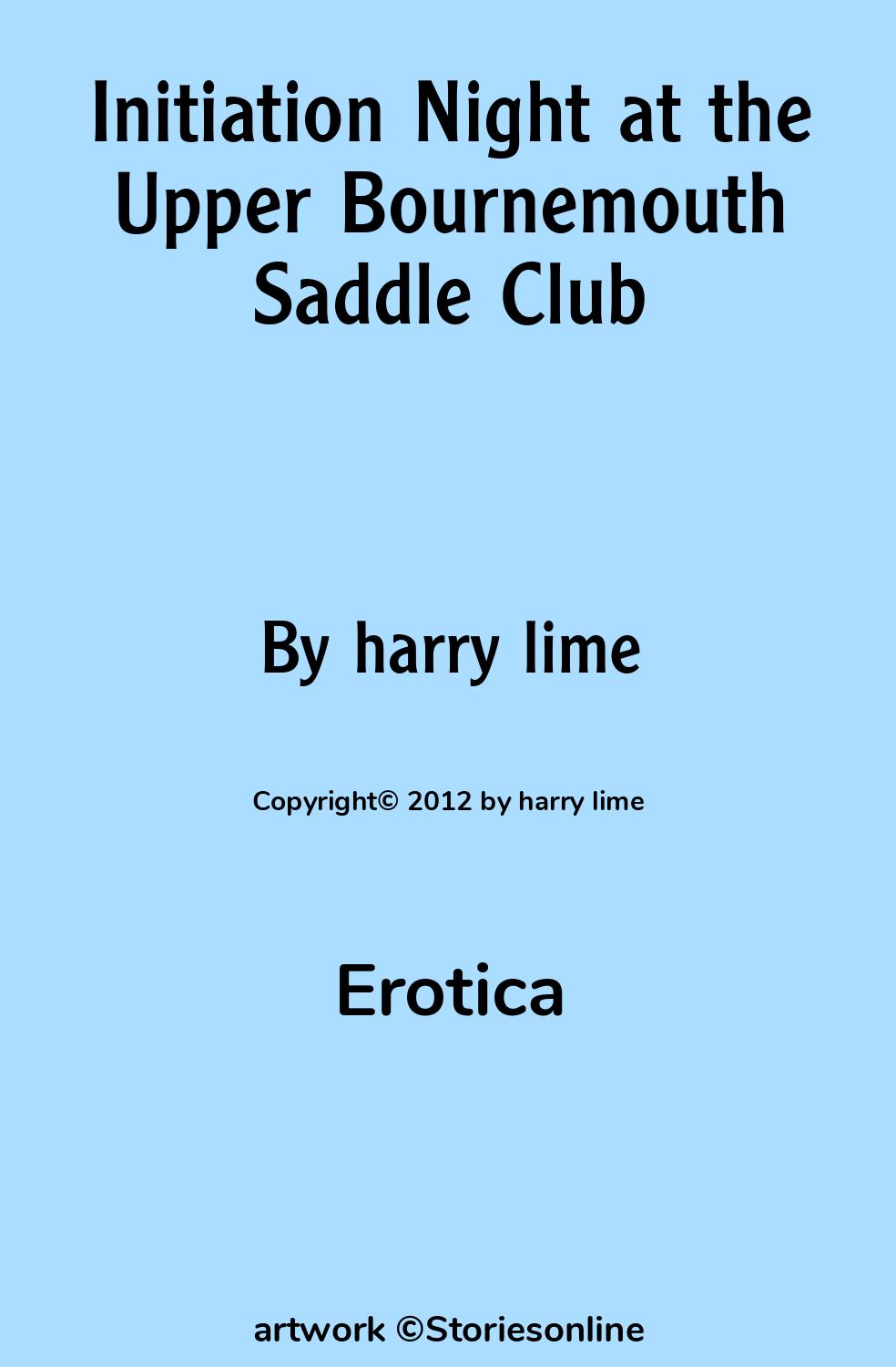 Initiation Night at the Upper Bournemouth Saddle Club - Erotica Sex Story