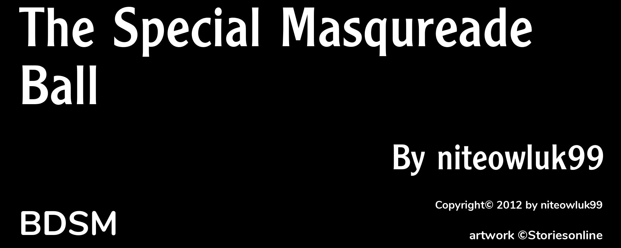 The Special Masqureade Ball - Cover