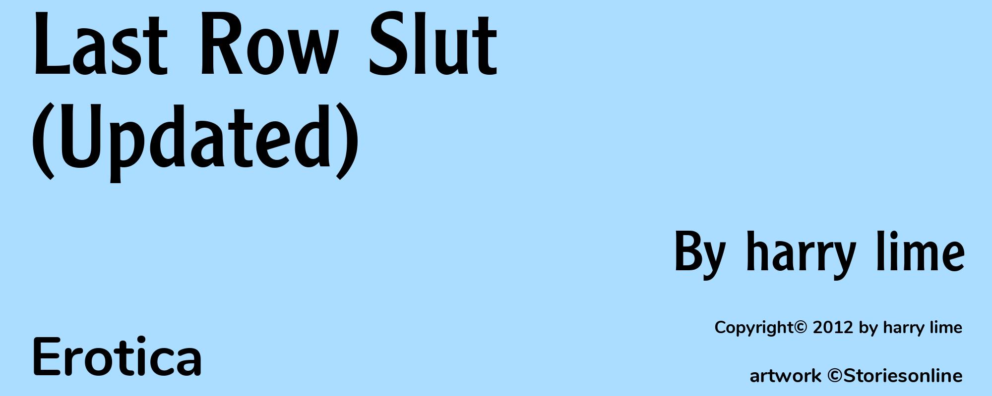 Last Row Slut (Updated) - Cover