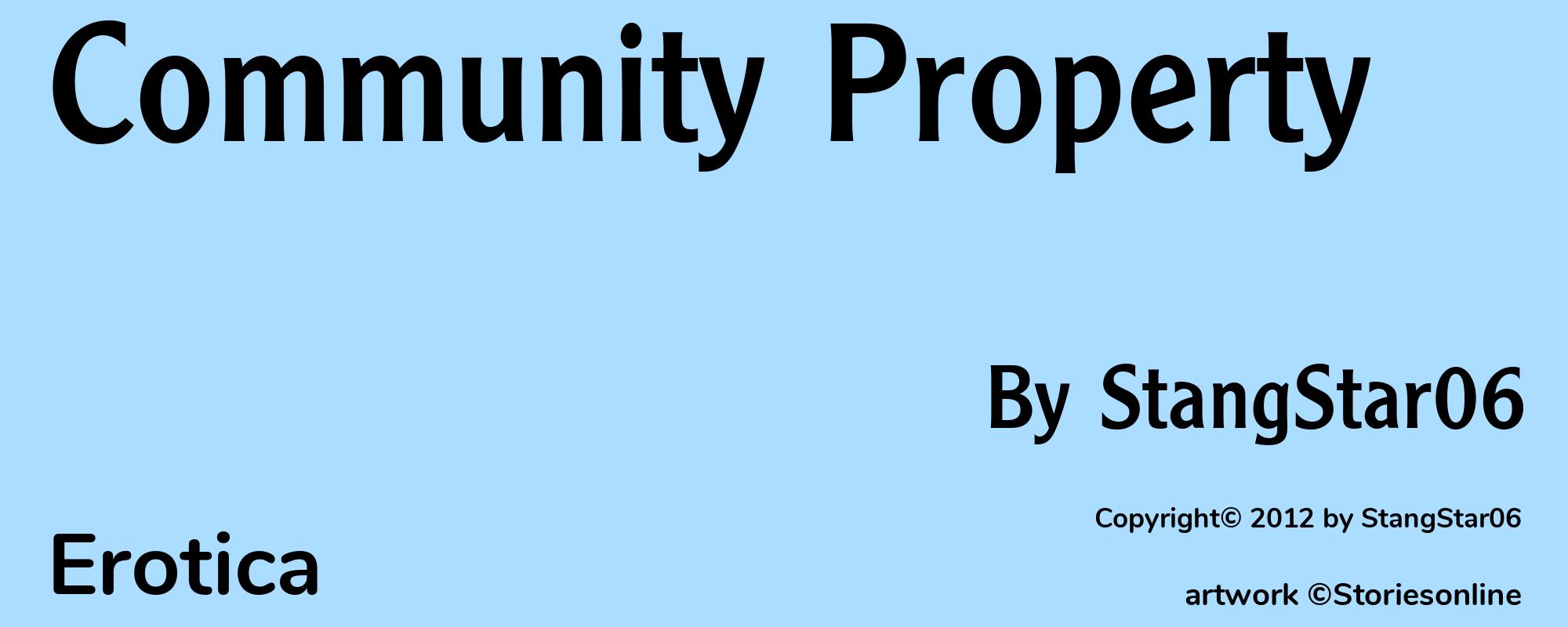 Community Property - Cover