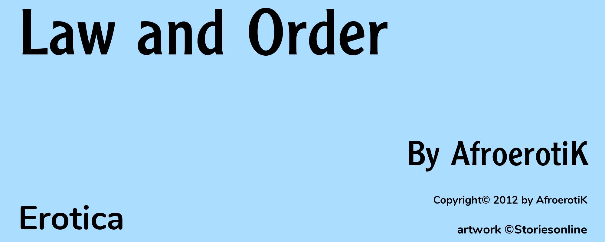 Law and Order - Cover