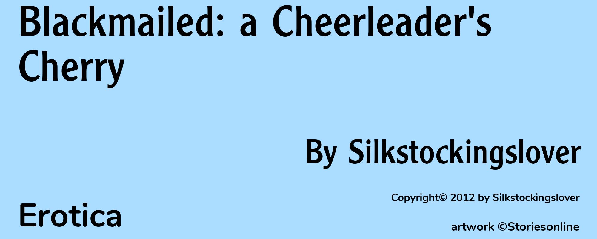 Blackmailed: a Cheerleader's Cherry - Cover