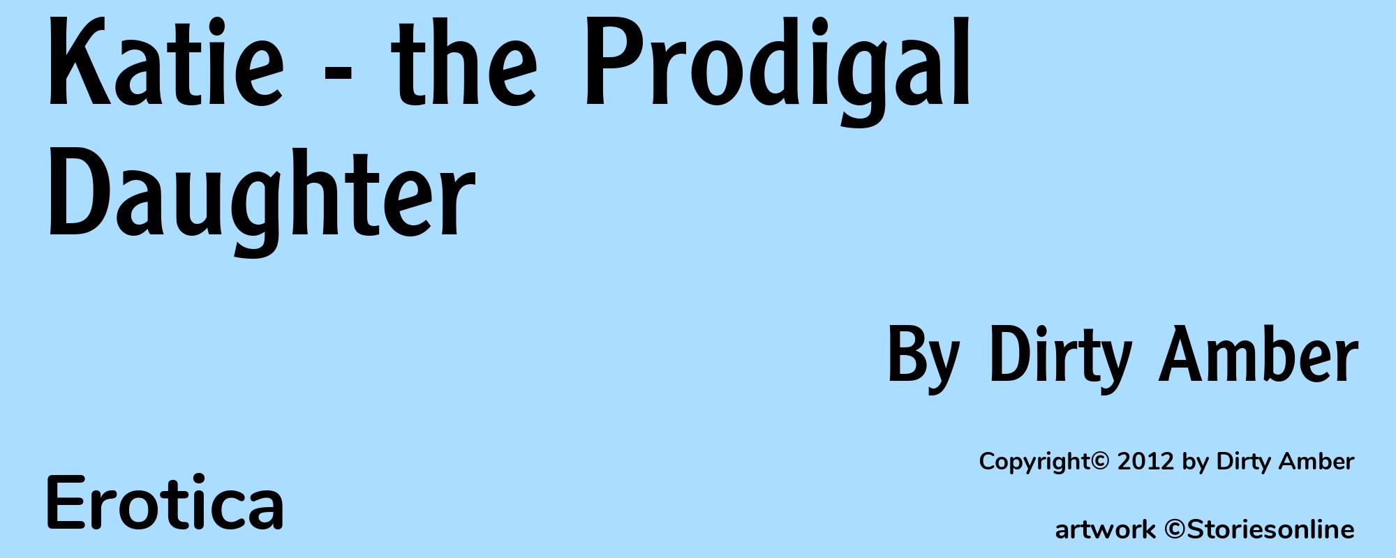 Katie - the Prodigal Daughter - Cover
