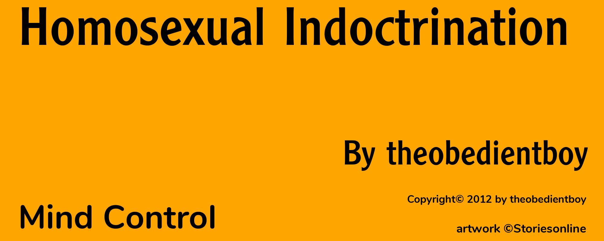 Homosexual Indoctrination - Cover