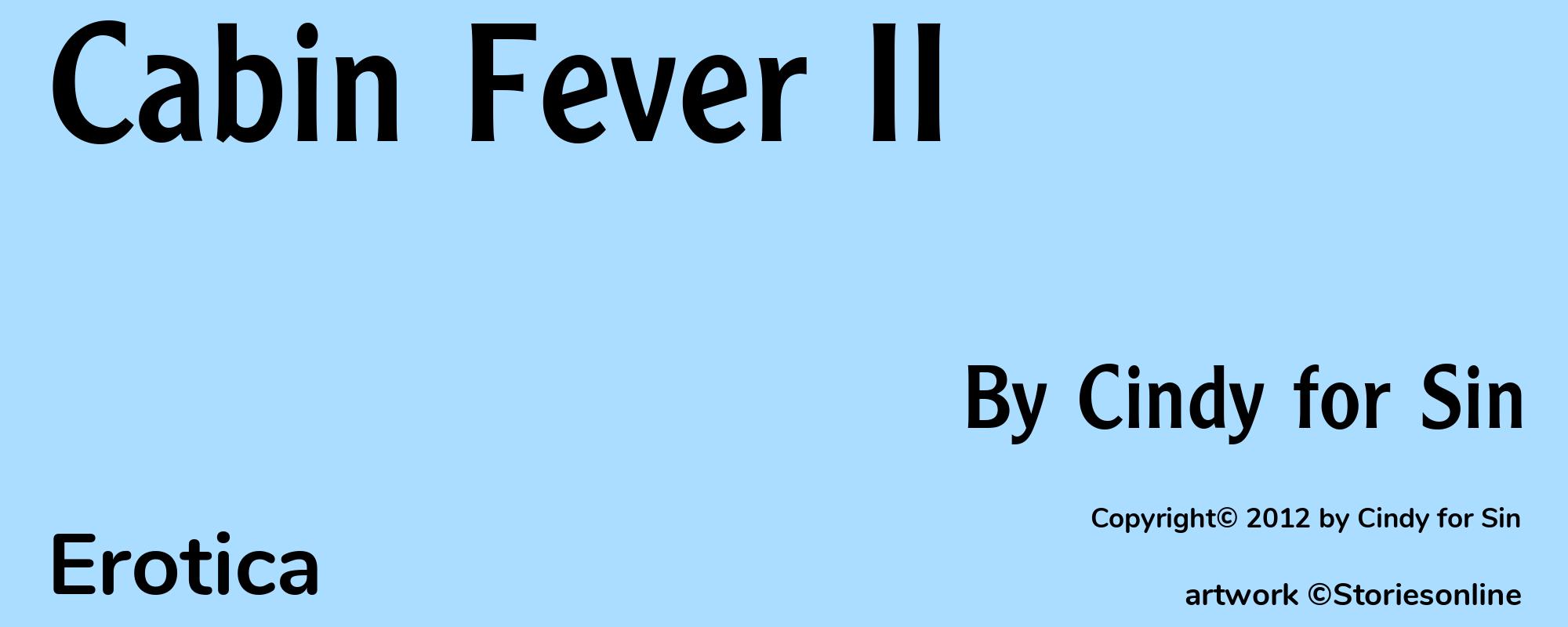 Cabin Fever II - Cover