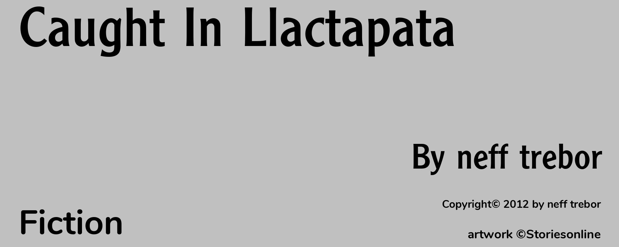 Caught In Llactapata - Cover