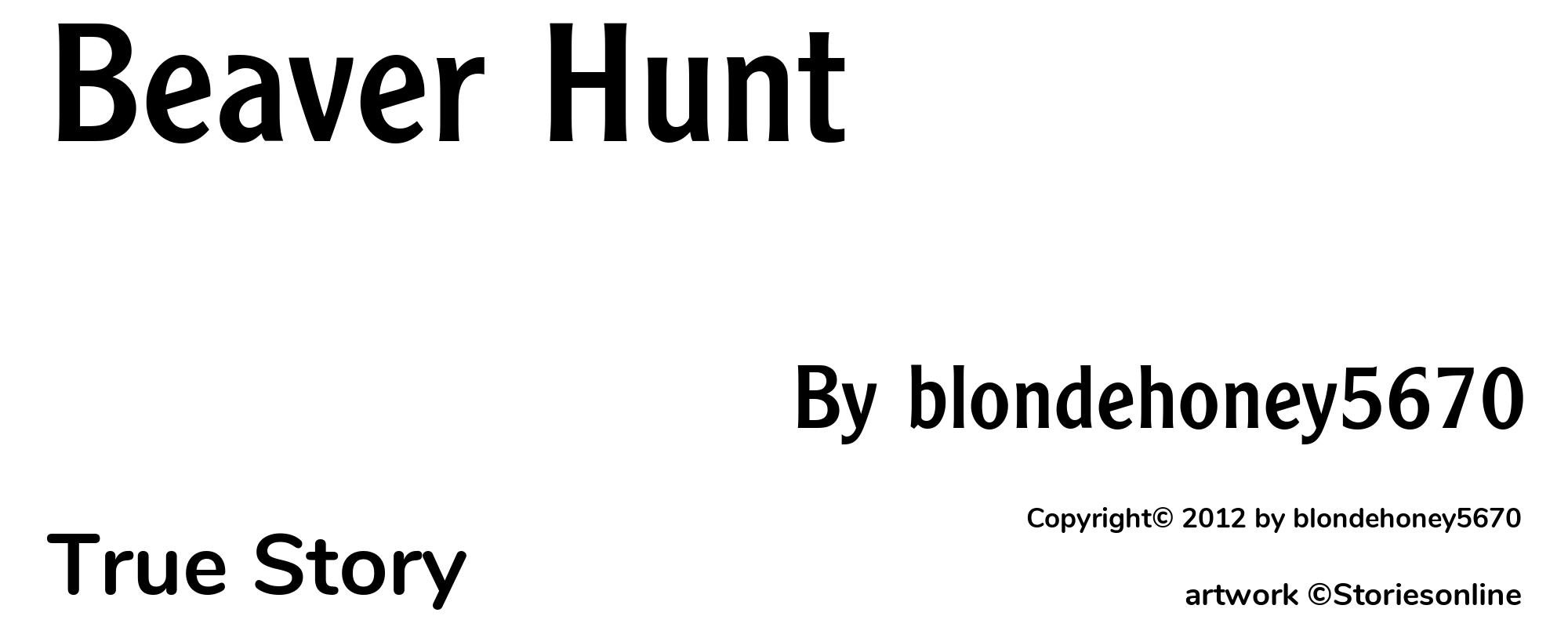 Beaver Hunt - Cover