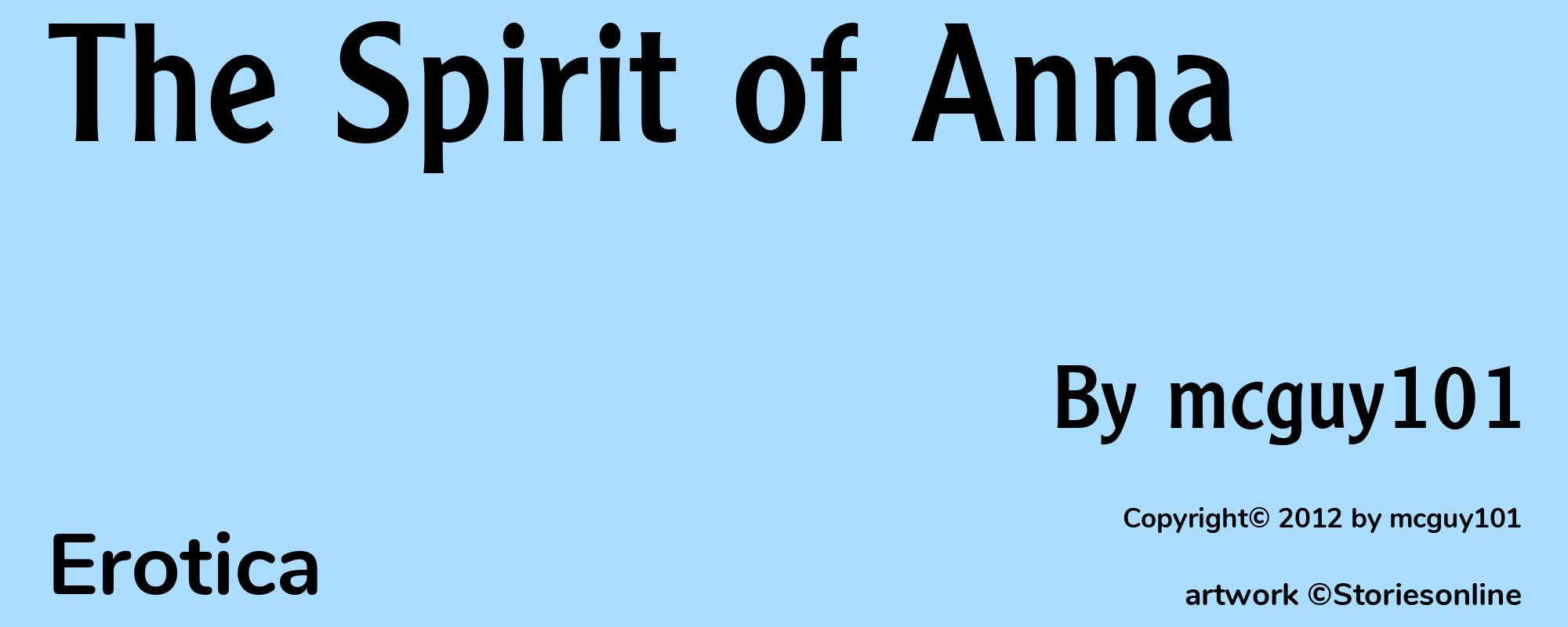 The Spirit of Anna - Cover