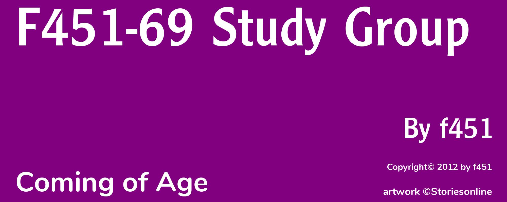F451-69 Study Group - Cover