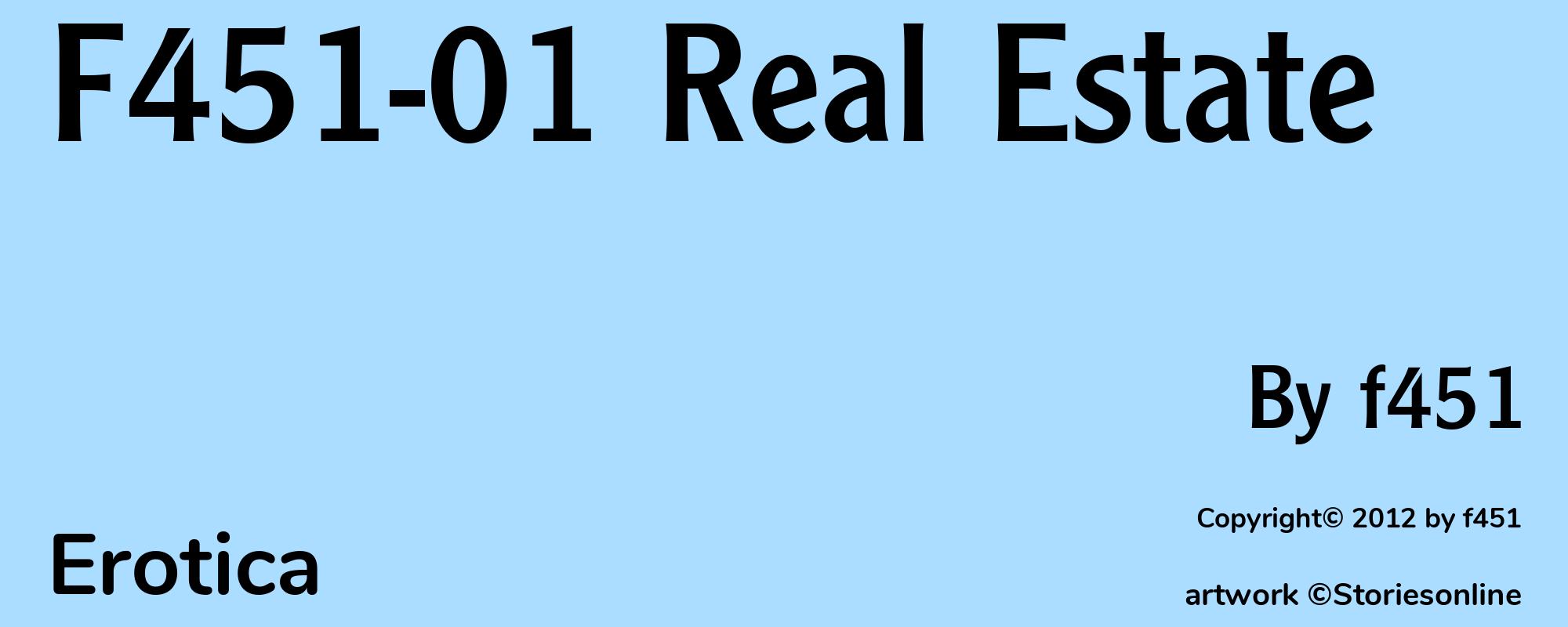 F451-01 Real Estate - Cover