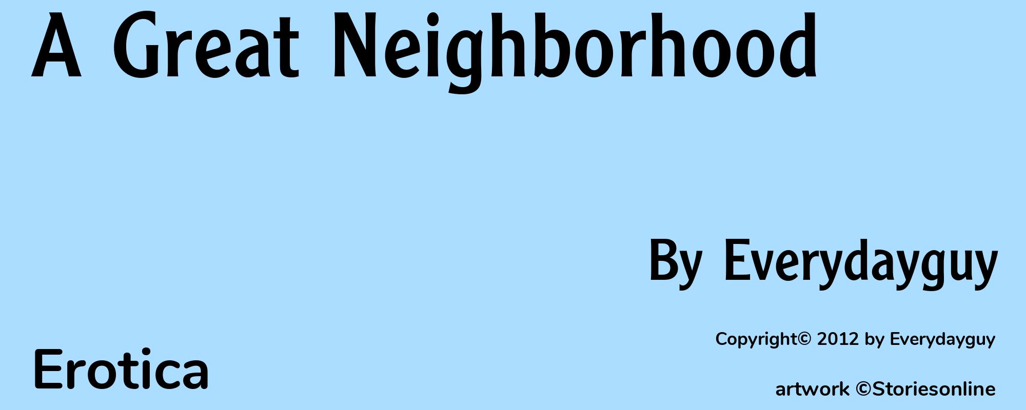 A Great Neighborhood - Cover