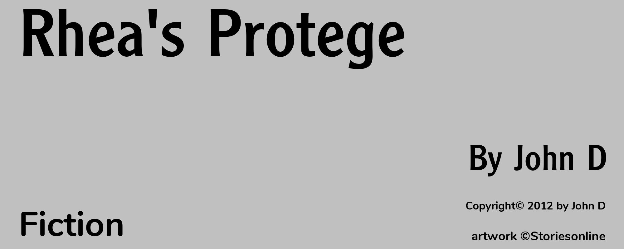 Rhea's Protege - Cover