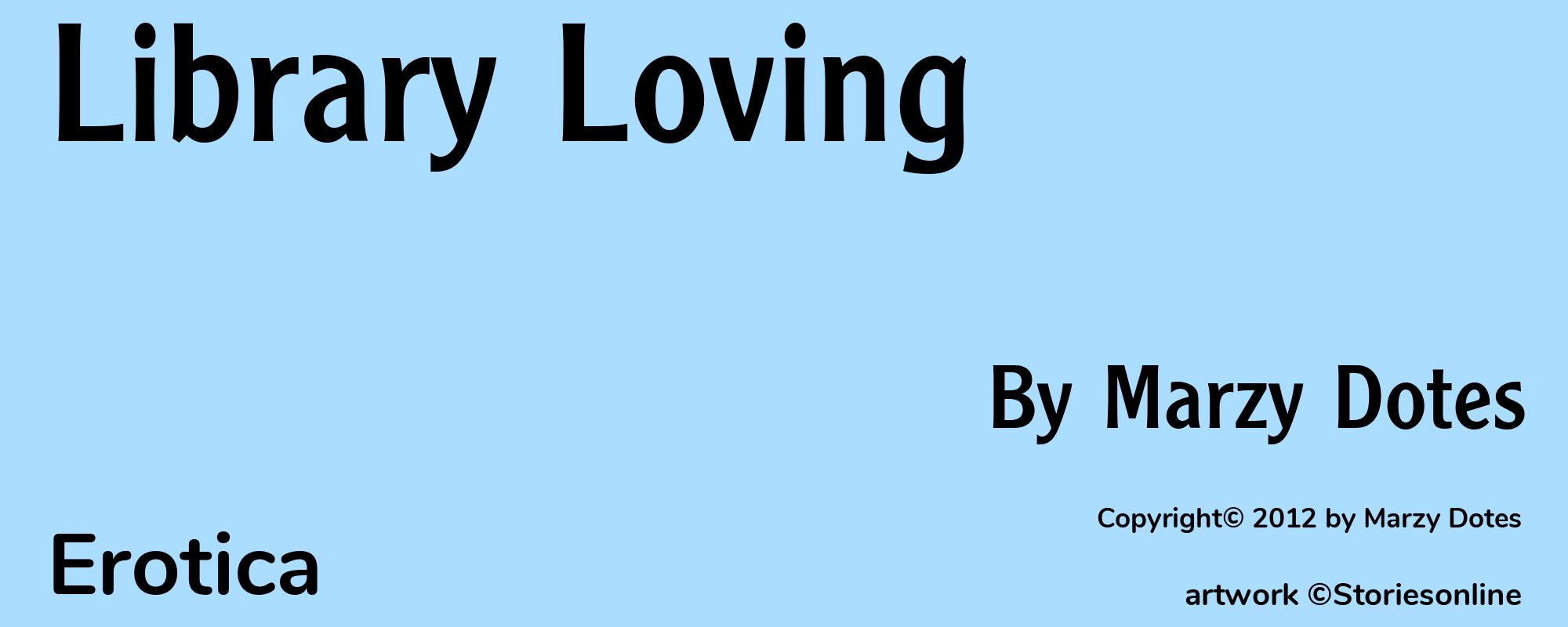 Library Loving - Cover