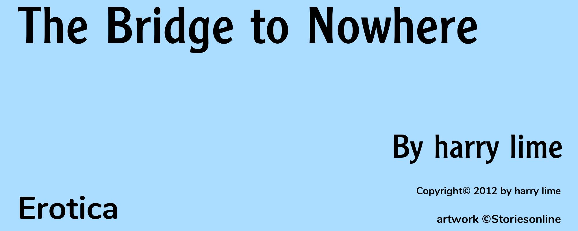 The Bridge to Nowhere - Cover