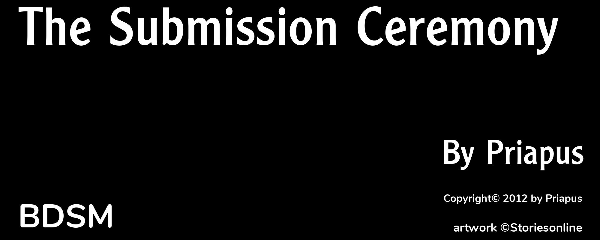 The Submission Ceremony - Cover