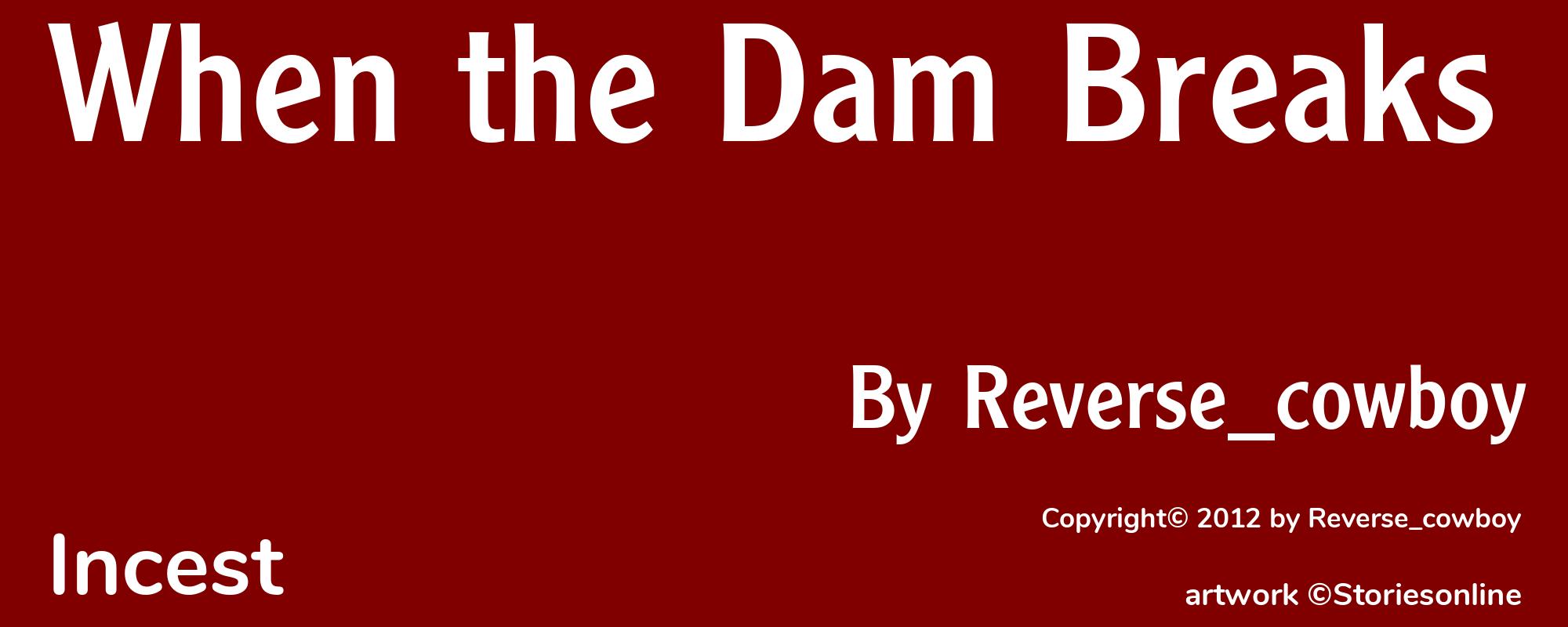 When the Dam Breaks - Cover