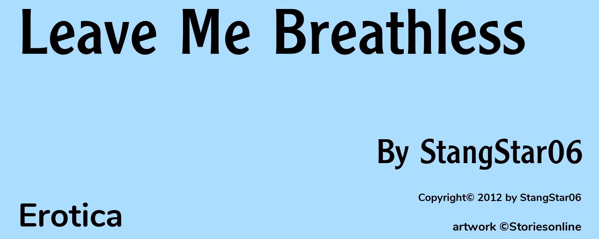 Leave Me Breathless - Cover