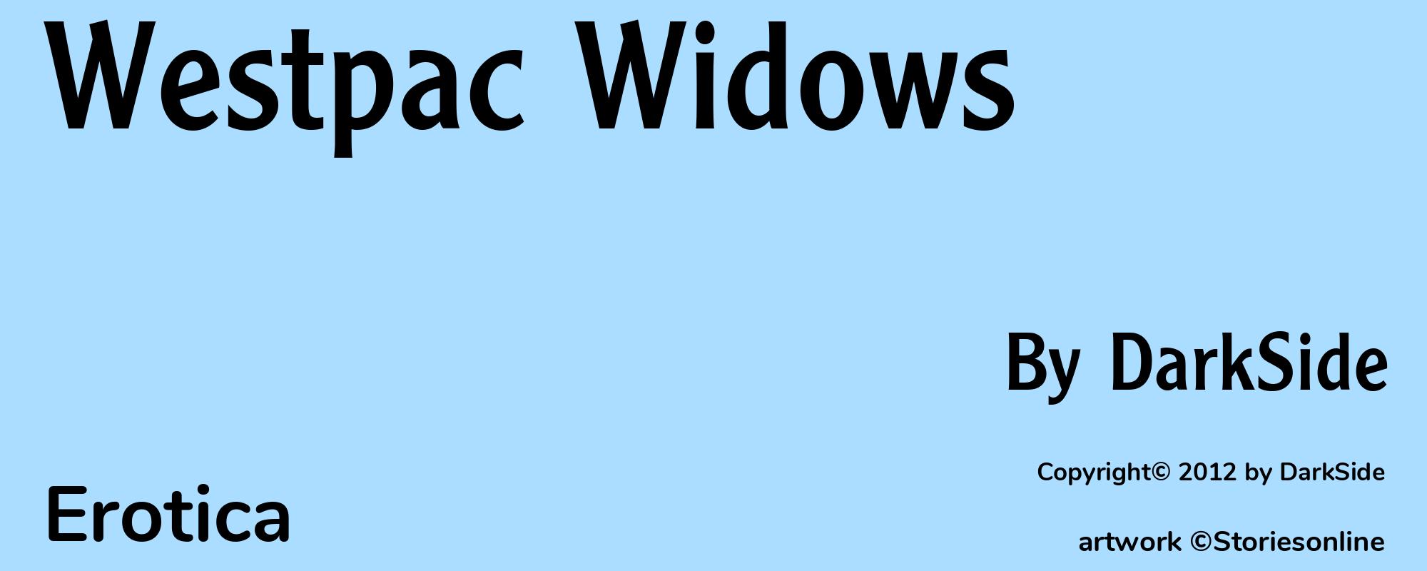 Westpac Widows - Cover