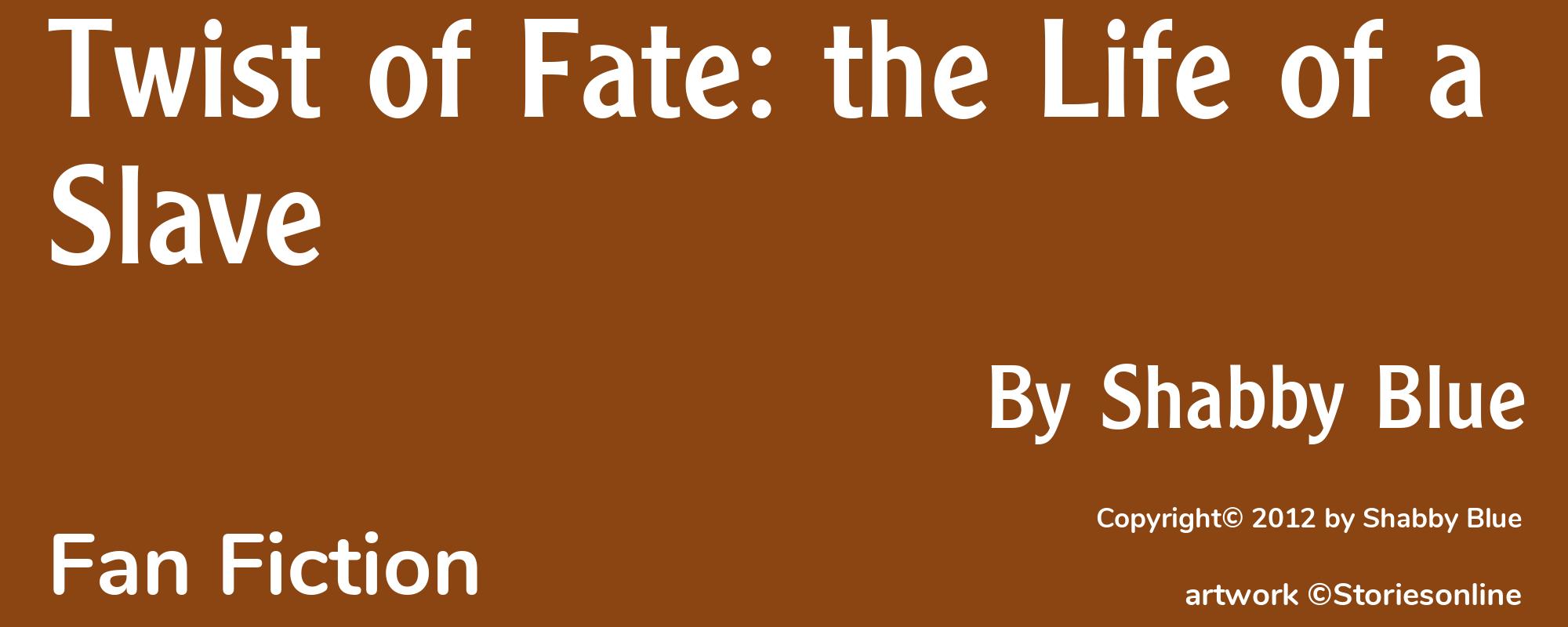 Twist of Fate: the Life of a Slave - Cover