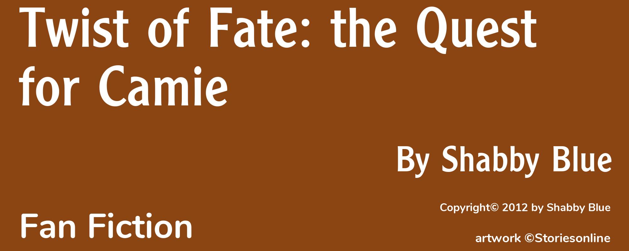 Twist of Fate: the Quest for Camie - Cover