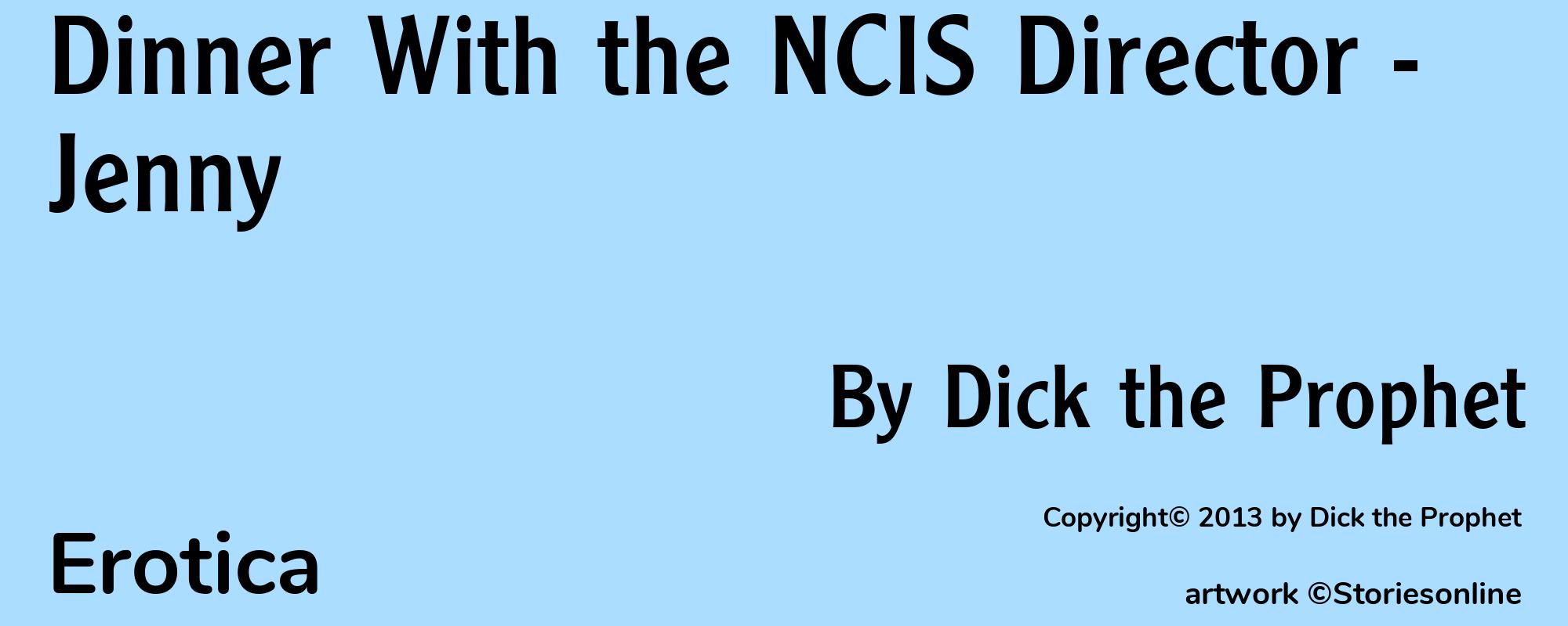 Dinner With the NCIS Director - Jenny - Cover