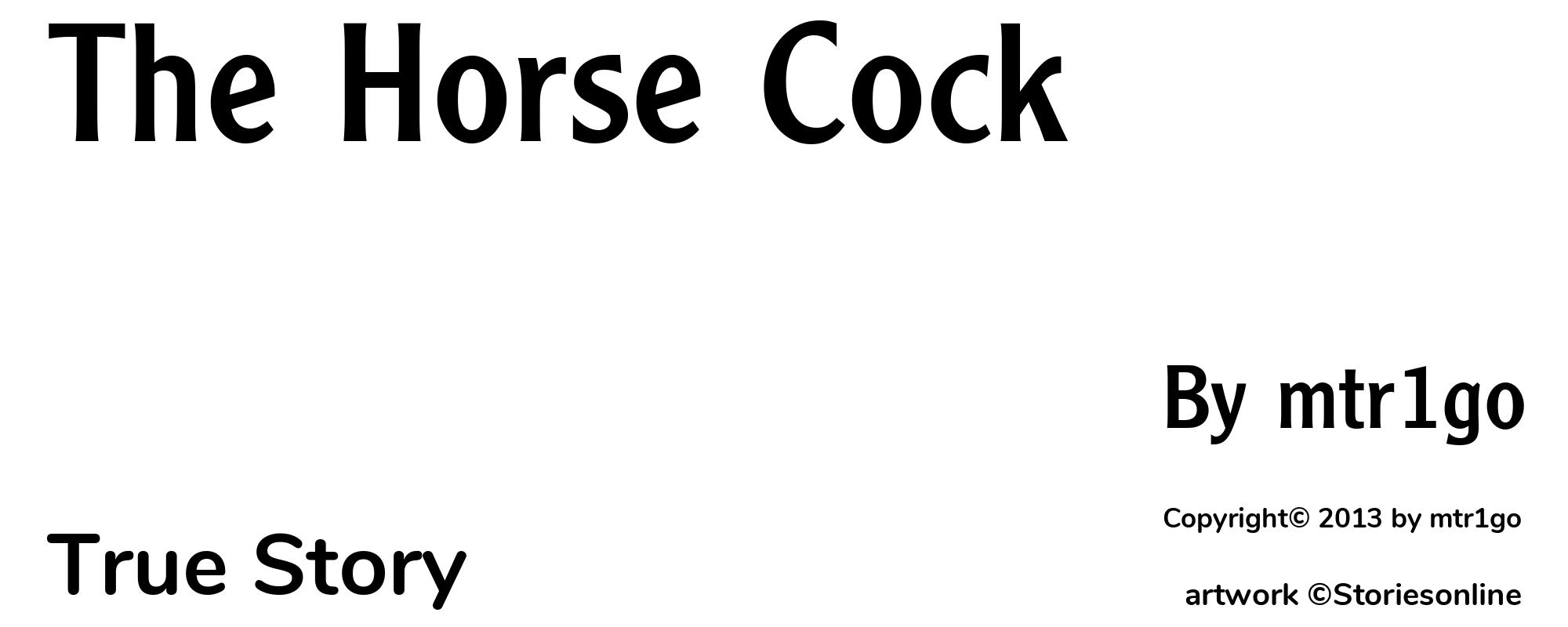 The Horse Cock - Cover