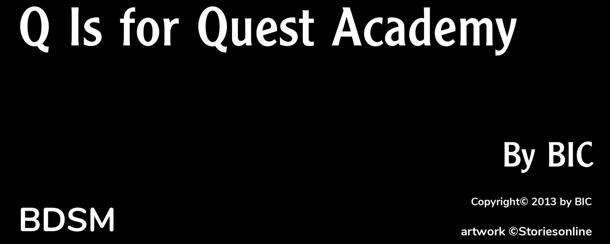 Q Is for Quest Academy - Cover
