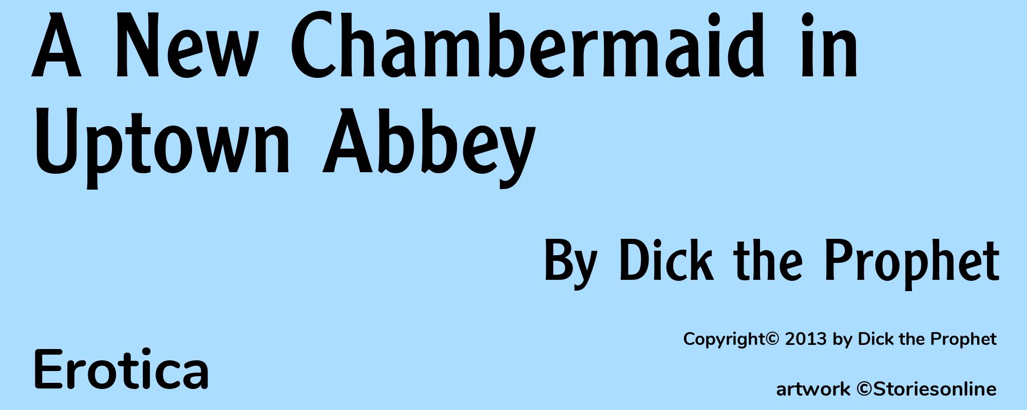 A New Chambermaid in Uptown Abbey - Cover