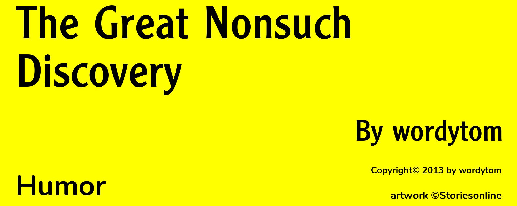 The Great Nonsuch Discovery - Cover