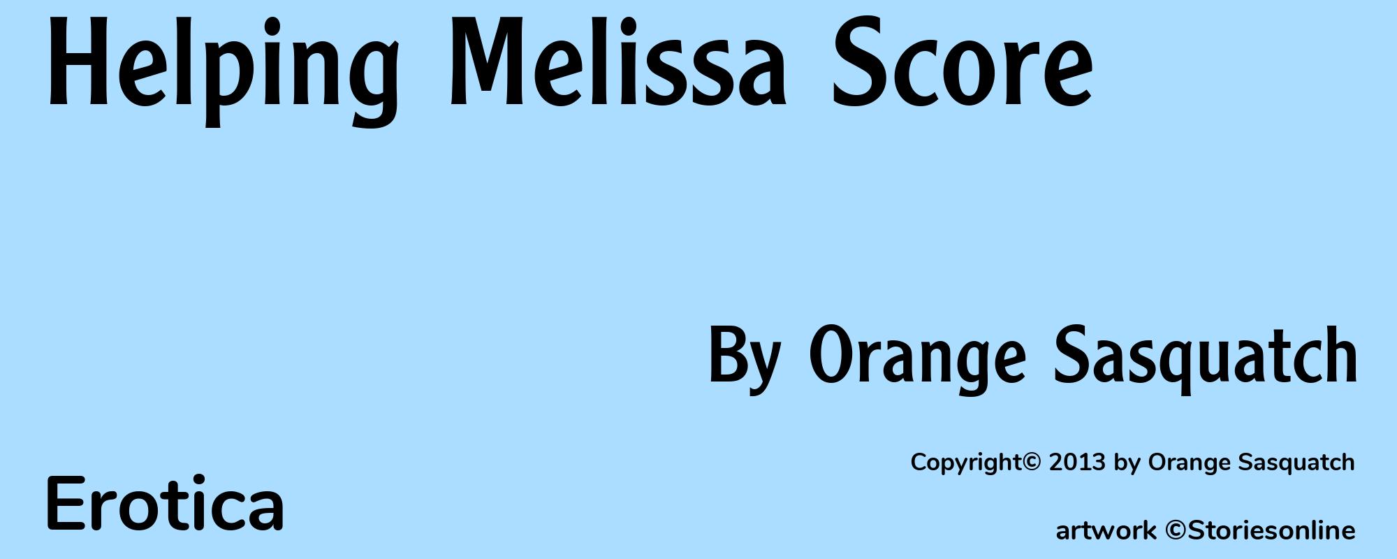 Helping Melissa Score - Cover