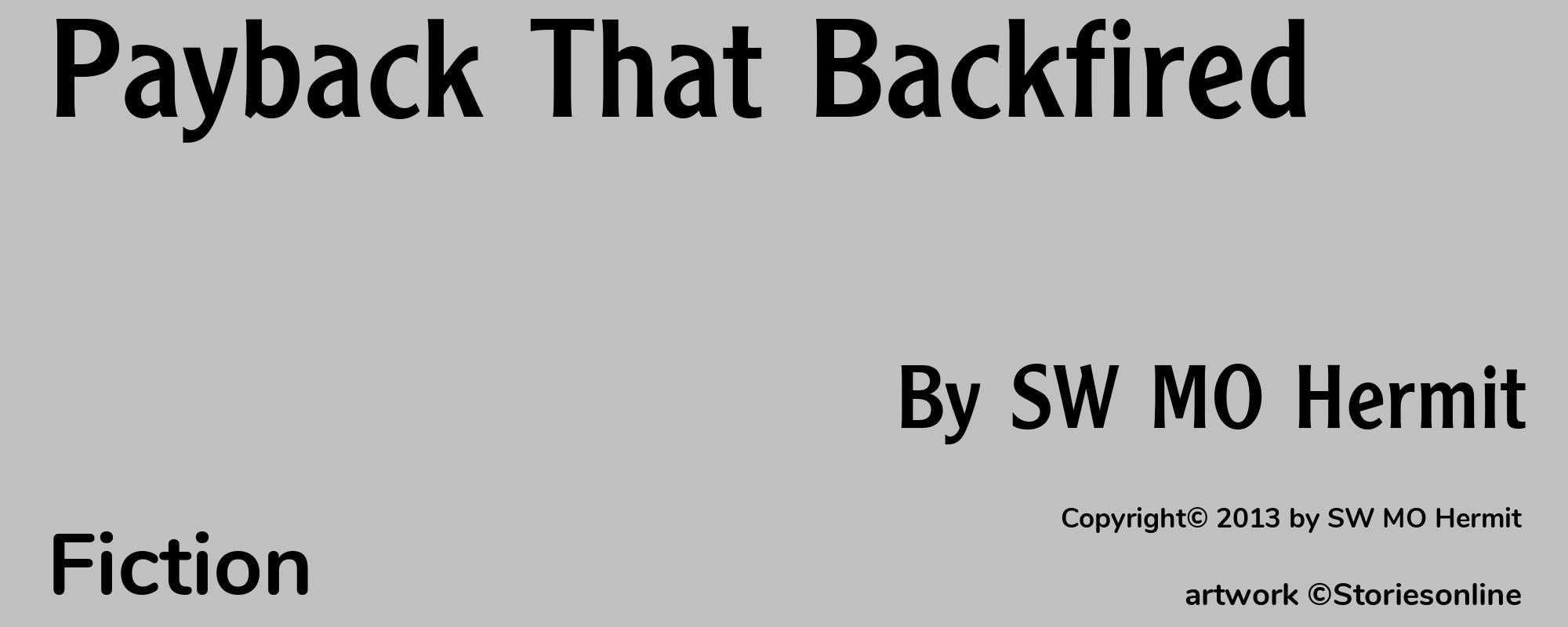 Payback That Backfired - Cover