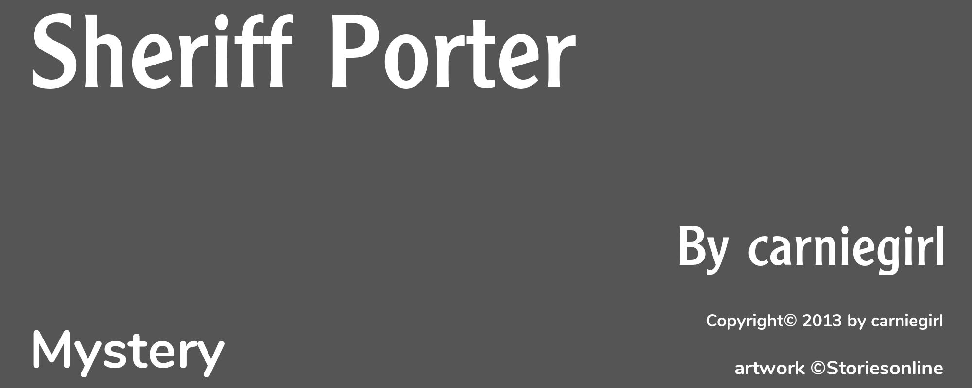 Sheriff Porter - Cover