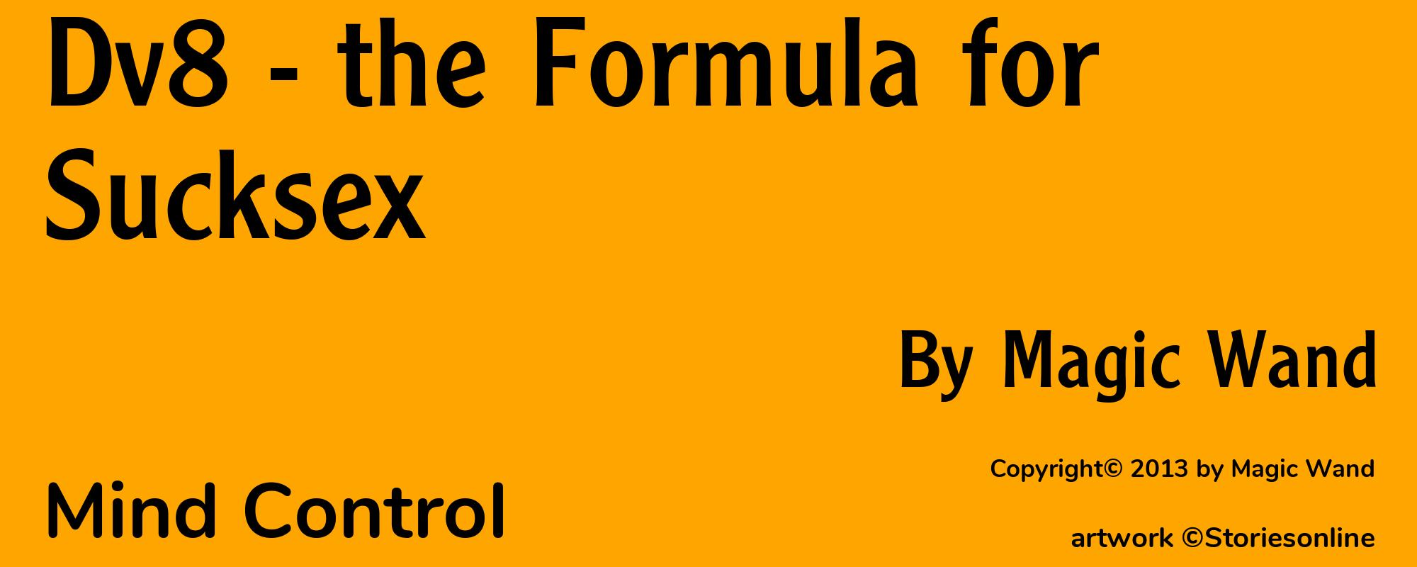 Dv8 - the Formula for Sucksex - Cover