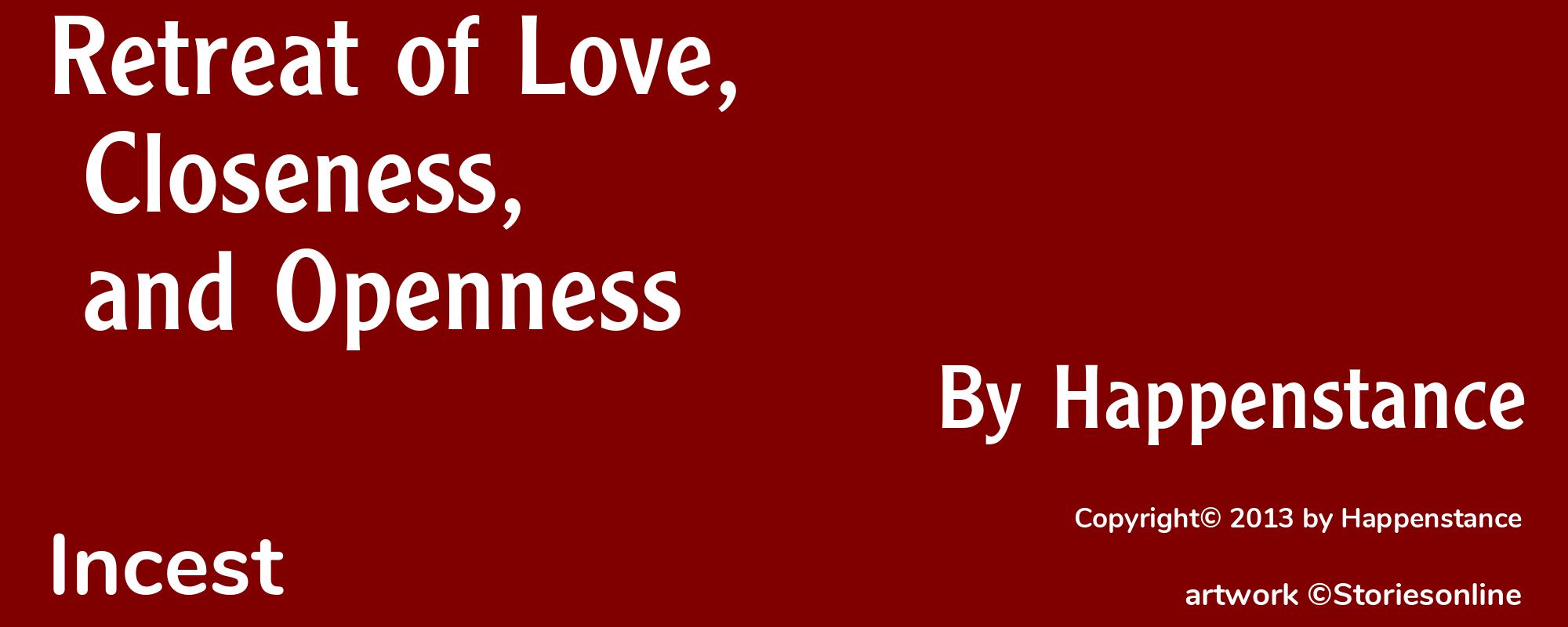 Retreat of Love, Closeness, and Openness - Cover