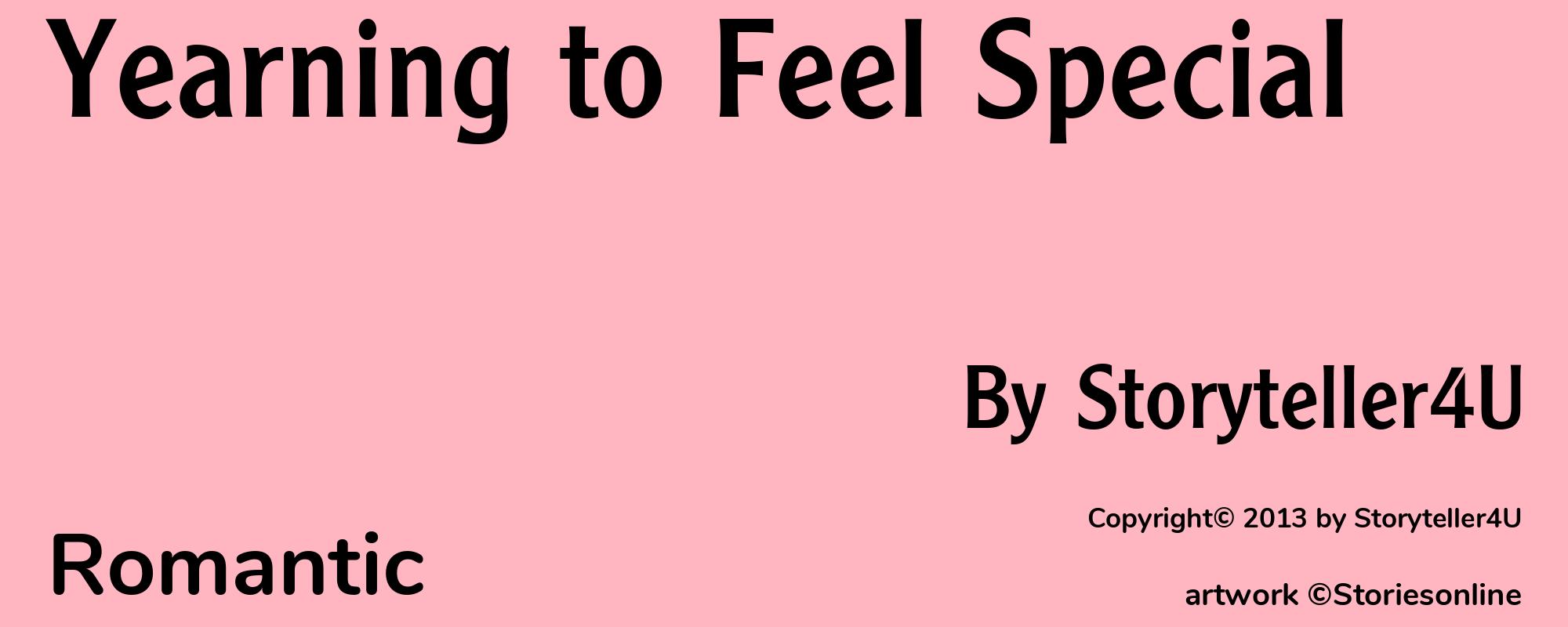 Yearning to Feel Special - Cover