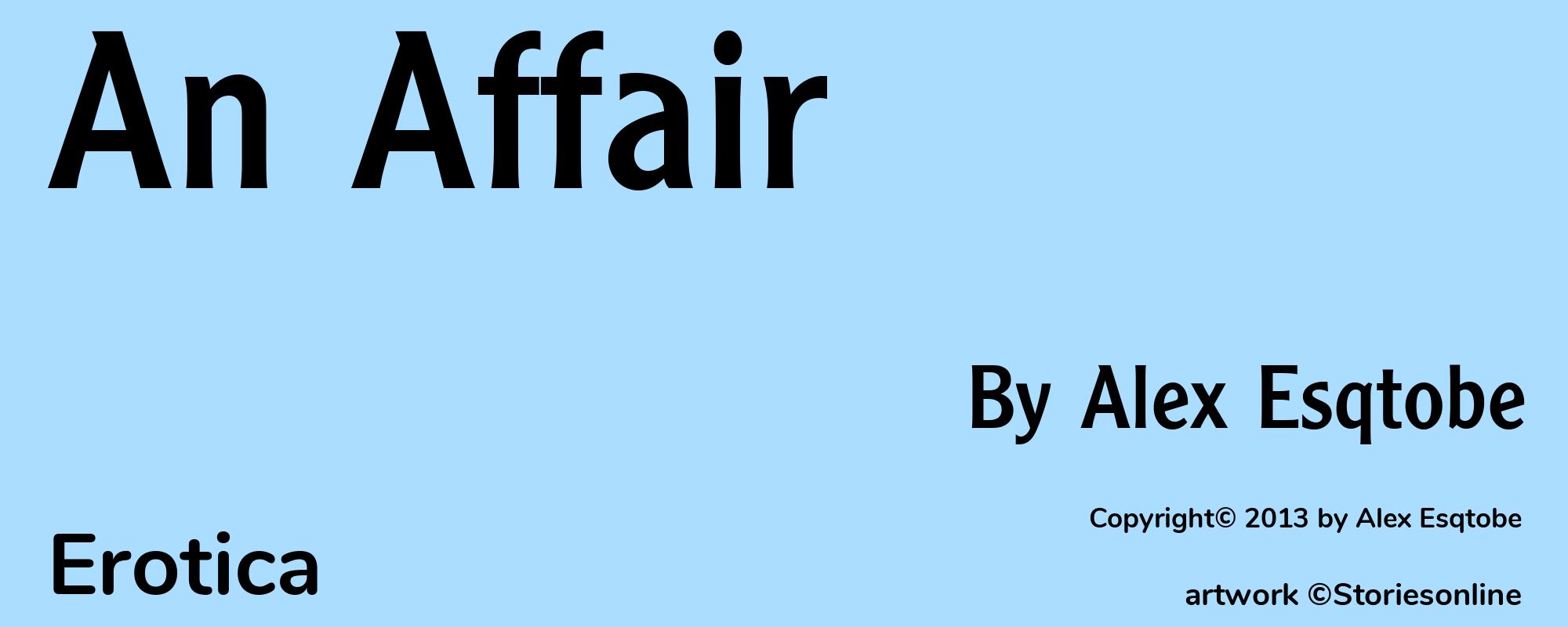 An Affair - Cover