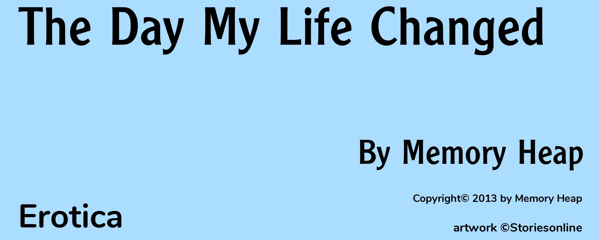 The Day My Life Changed - Cover