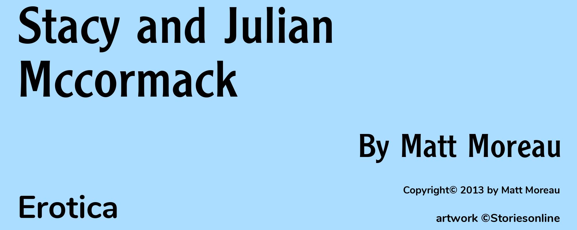Stacy and Julian Mccormack - Cover