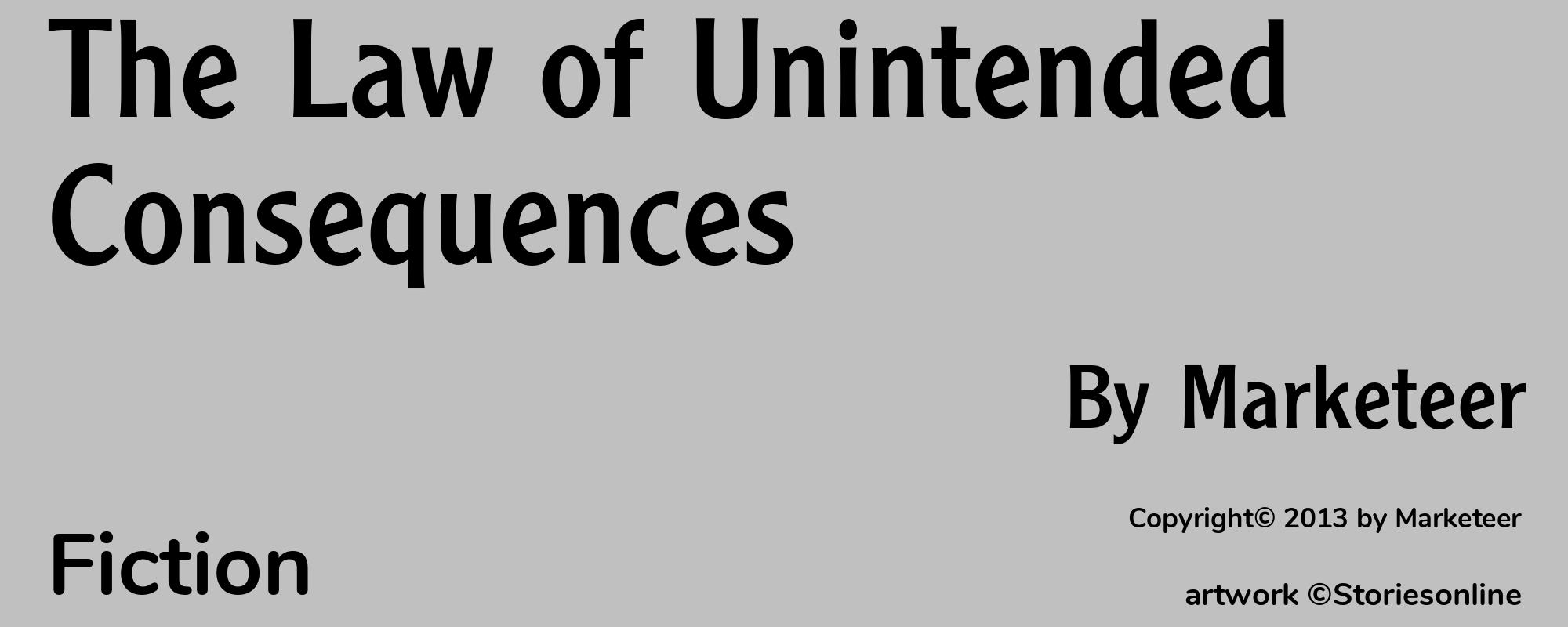 The Law of Unintended Consequences - Cover