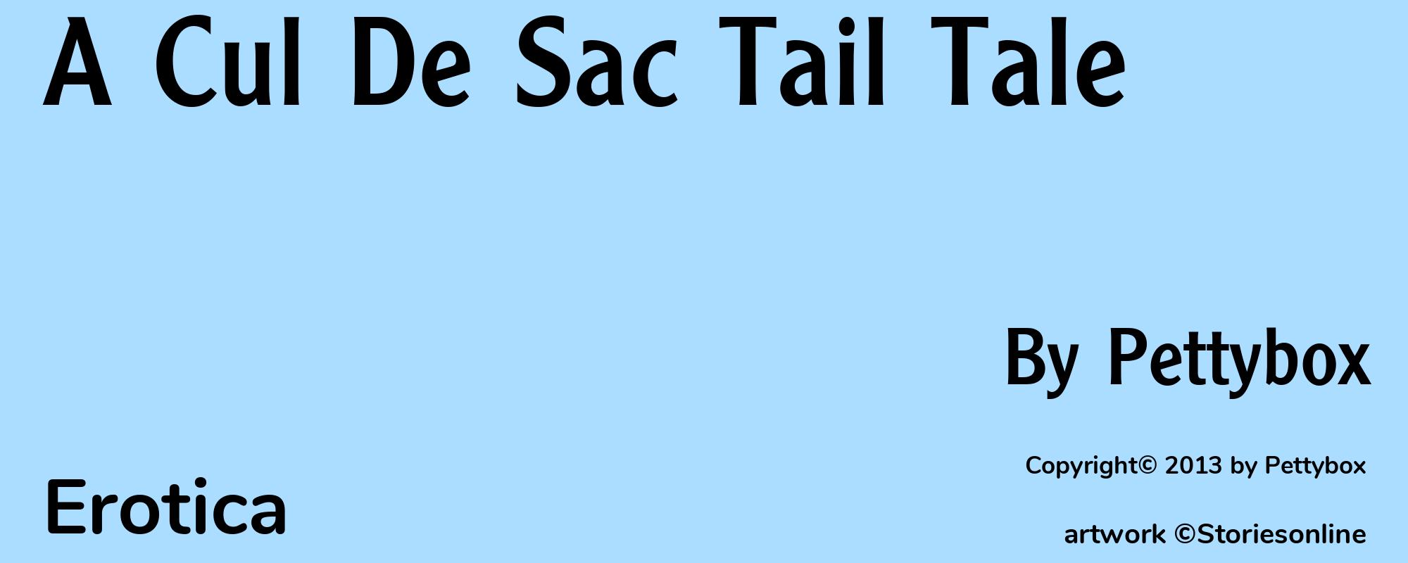 A Cul De Sac Tail Tale - Cover