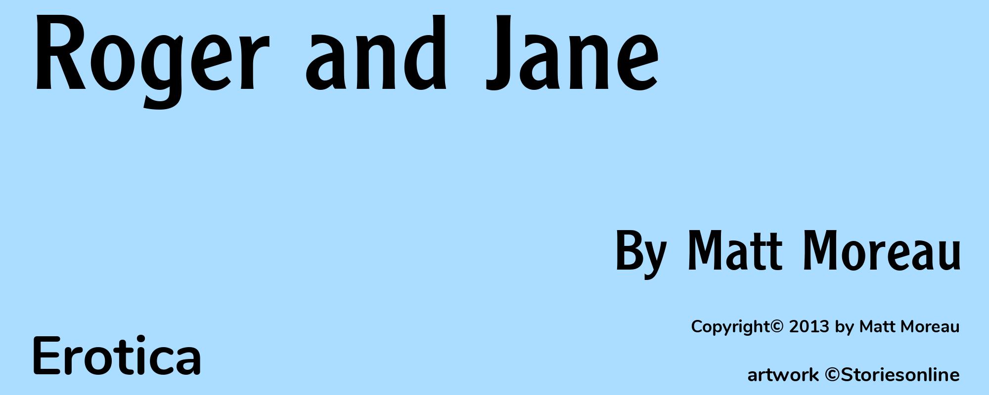 Roger and Jane - Cover