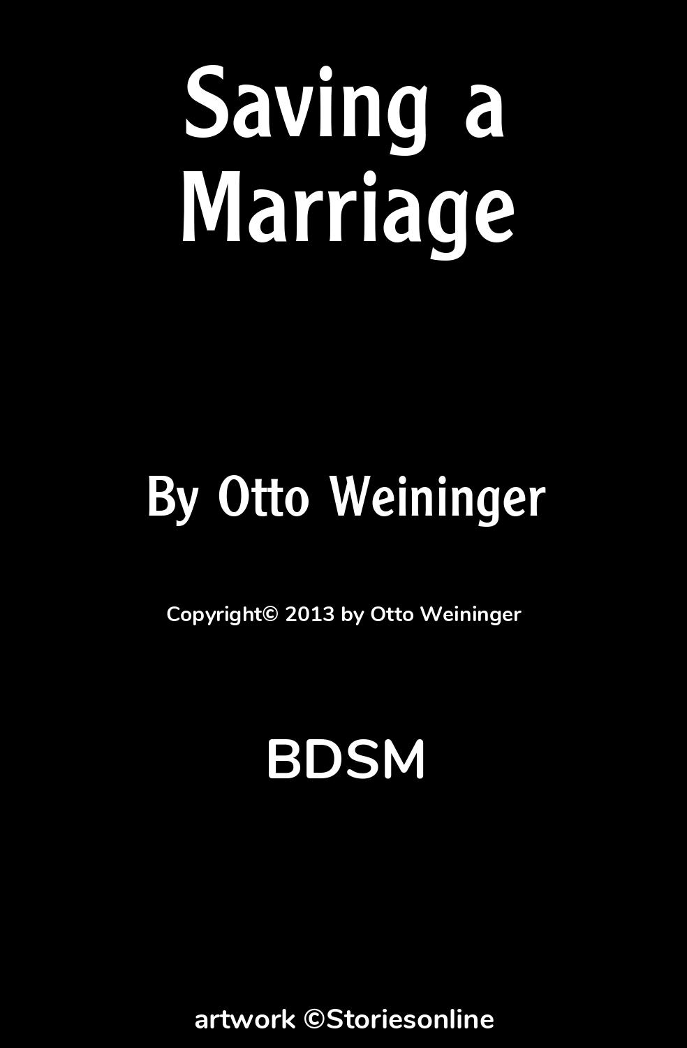 BDSM Mind Control Sex Story: Saving a Marriage: Chapter 8 by Otto Weininger