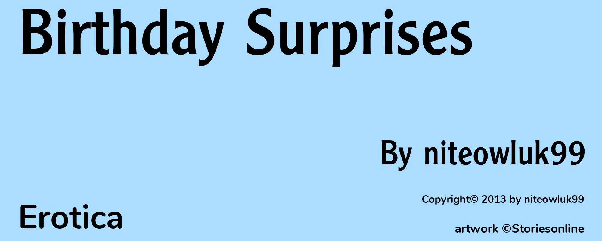 Birthday Surprises - Cover