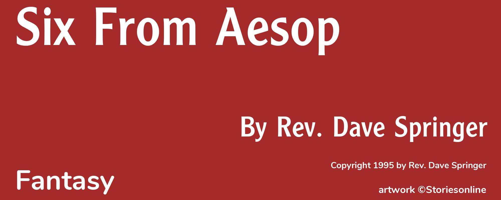 Six From Aesop - Cover