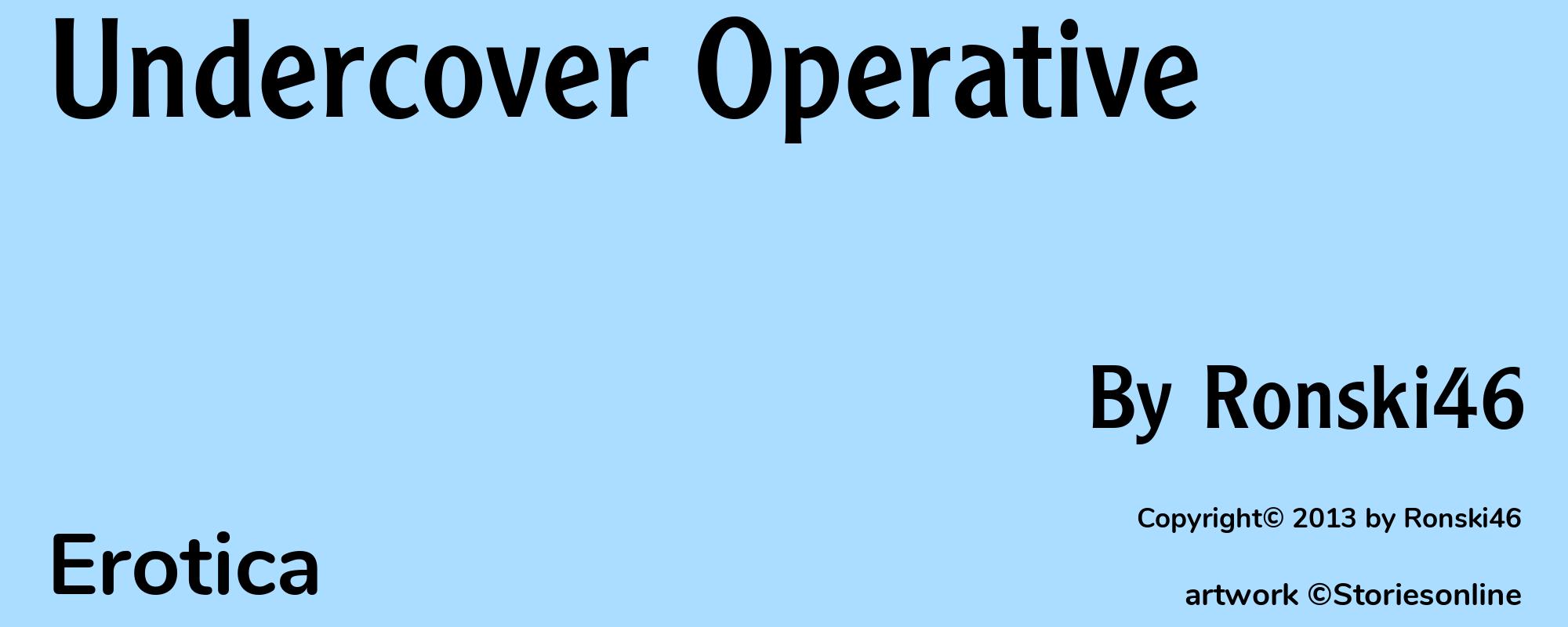 Undercover Operative - Cover