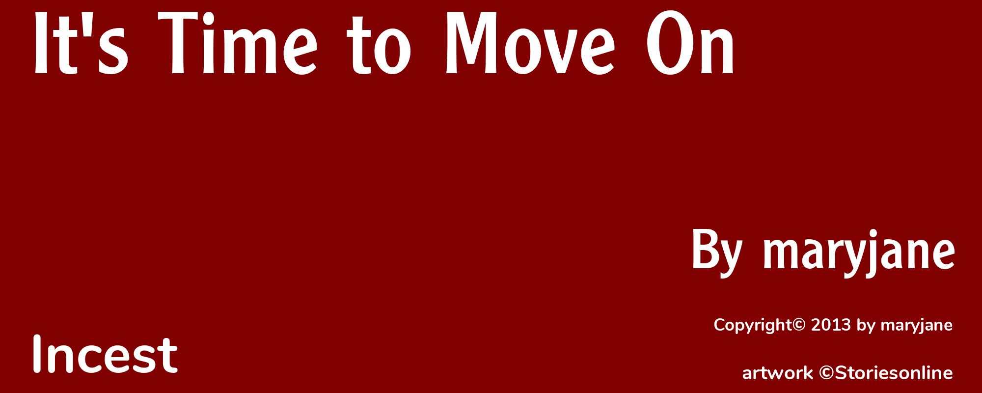 It's Time to Move On - Cover