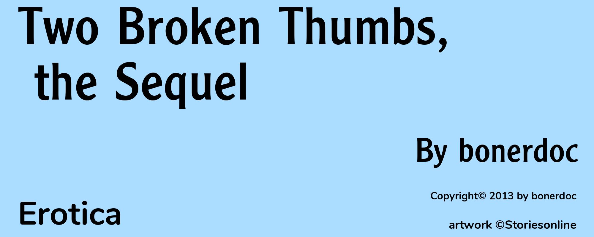 Two Broken Thumbs, the Sequel - Cover