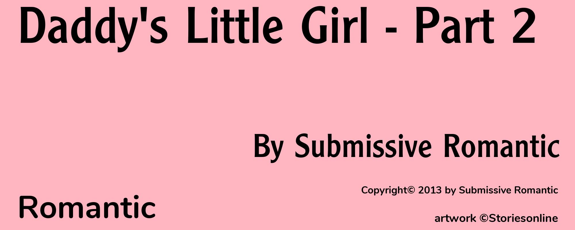 Daddy's Little Girl - Part 2 - Cover